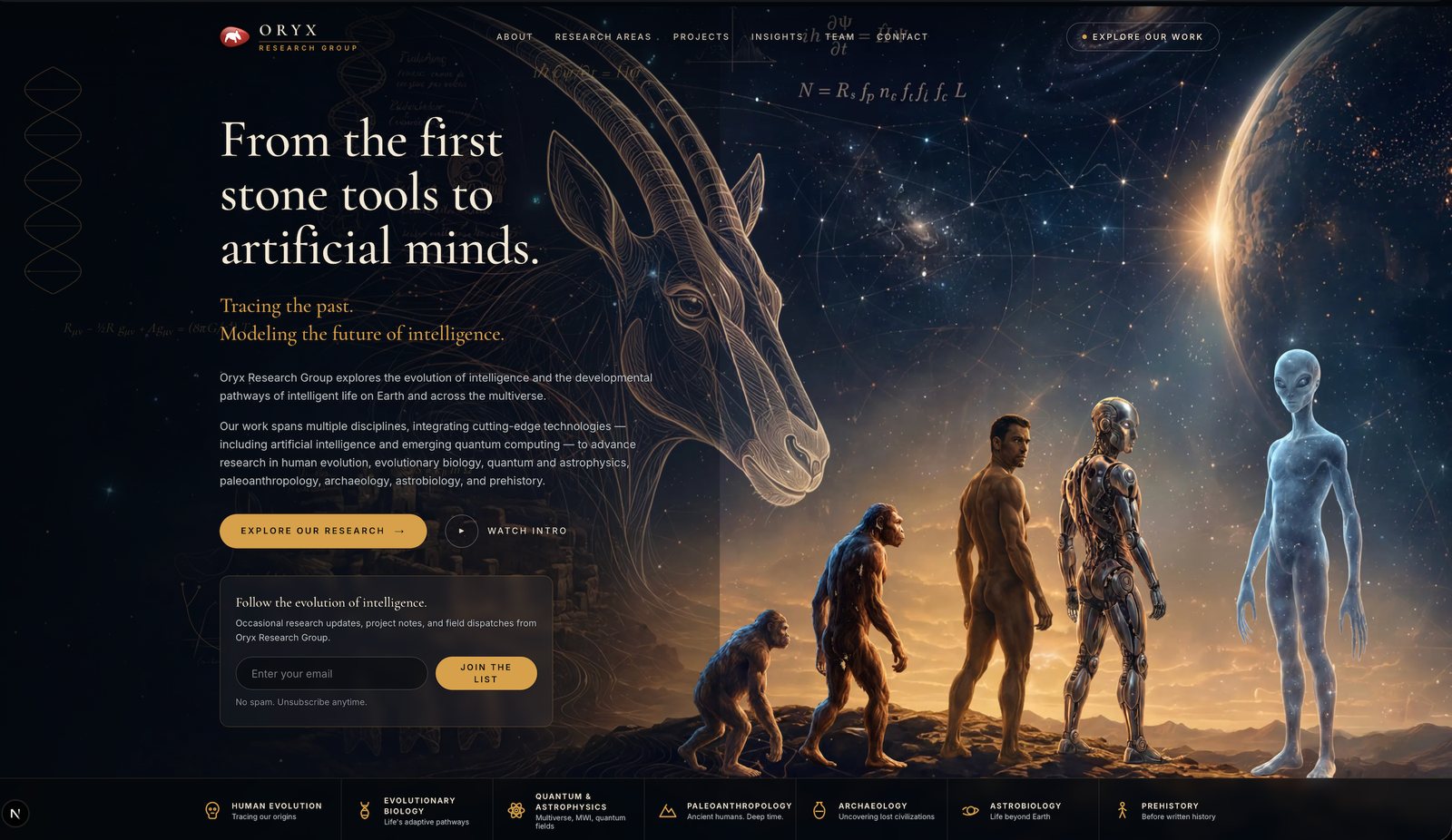 Oryx Research Group, a new model for scientific communication